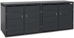 M&uuml;lltonnenbox 2 x 240L M&uuml;lltonnen oder Kleiner in Anthrazit | M&uuml;llcontainer f&uuml;r 4