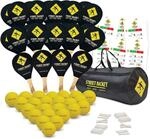 Street Racket Schulset, 24 Holzschl&auml;ger, 24 Softb&auml;lle und Kreide