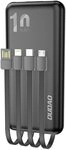Dudao K6Pro Universal Powerbank 10000mAh mit USB-Kabel, USB Typ C, f&uuml;r iPhone