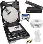 PremiumX Camping SAT-Anlage komplett HD TV Receiver Satelliten-Finder | Single...