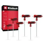 Einhell 6-tlg. T-Griff-Schraubendreher-Set | Kugelkopf | 90&deg;-Klinge |...