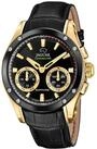 JAGUAR Uhr Smart Herren Hybrid aus Leder Schwarz