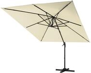 Gardissimo Ampelschirm Cannes mit St&auml;nder 350x270 cm Natur Rechteckig