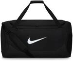 Nike Unisex Brsla L - X Duffel, Black/Black/White, One Size