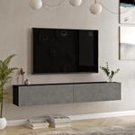 [en.casa] TV Lowboard Lapinlahti TV Schrank h&auml;ngend TV Board 30 x 180 x 32 cm