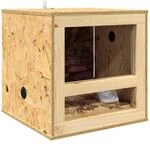vidaXL Terrarium Braun 40 x 40 x 40 cm OSB