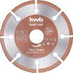 kwb Easy-Cut universal Hartmetall Trennscheibe 125 mm x 1 mm, Flex-Scheibe f. div.