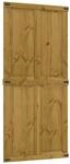 vidaXL Scheunent&uuml;r CORONA 100 x 210 cm Massives Kiefernholz Honigbraun