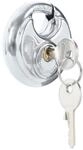 vidaXL Diskusschl&ouml;sser mit Schl&uuml;sseln 12 Stk. Silber 9 x 2,8 x 9 cm