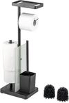 eluno Stand-WC-Garnitur 4in1, freistehende Toilettengarnitur inklusive...