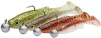 Savage Gear Fat Minnow T-Tail RTF - 4 montierte Gummifische
