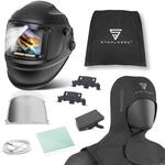STAHLWERK Automatik-Schwei&szlig;helm 3-in-1 Raptor im Set mit Schwei&szlig;haube 