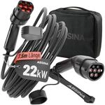 ABSINA Typ 2 Ladekabel 22kW 32A 7,5 Meter 3-phasig Mode 3 f&uuml;r E-Auto | 22kW