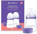 Lansinoh Babyflaschen mit NaturalWave Sauger S, 160 ml, 2 St&uuml;ck | Flasche f&uuml;r Babys