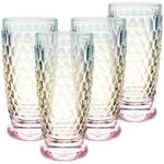 Villeroy & Boch Boston Pearl Longdrinkglas 4er Set, Bunt Schimmernd,
