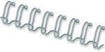 Fellowes Drahtbinder&uuml;cken A4, 10mm, silber, 100 St&uuml;ck