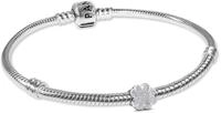 PANDORA Damen-Armband Silber Geschenk-Set mit Mini Kleeblatt matt 21508 