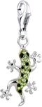 Nenalina Gekko Karabiner Charm Anh&auml;nger Bettelarmband 925 Silber 