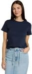Tom Tailor Damen Basic T-Shirt mit Rundhalsausschnitt