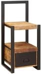 vidaXL Ankleidehaken mit Regal Braun 40 x 40 x 90 cm Massivholz Mango | Es gibt...