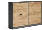 Vicco Schuhkipper Gizmo, Goldkraft Eiche/Anthrazit, 115 x 77.6 cm | mit 2x2...