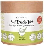 puremetics 3in1 Dusch-Fluff, Detox Matcha, 250g