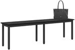 vidaXL Bank Schwarz Eichen-Optik 160 x 35 x 45 cm Holzwerkstoff, Moderner