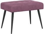 vidaXL Bank mit Knopfheftung Lila 60 x 40 x 45 cm Samt