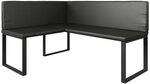 Vicco Eckbank Ravon, Schwarz, 120 x 150 cm | geeignet als Essbank f&uuml;r K&uuml;chen-...
