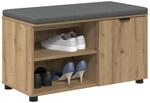vidaXL Flurbank Artisan-Eiche 80 x 38 x 46 cm, Stylische Flurbank, moderner
