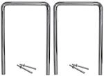 TRUTZHOLM 2x Fahrradanlehnb&uuml;gel 118x78 cm aus Edelstahl zum Einbetonieren 