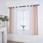 Gardinen 2er Pack Farbverlauf Braun HxB 145x140 cm &Ouml;sen &raquo;Modena&laquo; |...