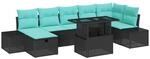 vidaXL Gartensofa-Set 8 STK. Poly-Rattan | Passe es an deinen Raum an, Robuster,