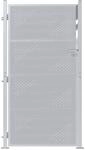 vidaXL Gartentor 85 x 174 cm Edelstahl Silber Abschlie&szlig;bar