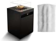 Planika Square Dekorative Feuerstelle f&uuml;r Garten mit sch&uuml;tzender H&uuml;lle - Outdoor