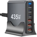 keepdrum YMX435 USB-Schnell-Ladestation 6 Anschl&uuml;sse 435 Watt