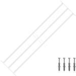 vidaXL Sicherheitsgitter f&uuml;r Fenster mit 3 Querstangen 3 STK.