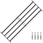 vidaXL Fenstersicherheitsgitter 175 x 60 cm Galvanisiertes Stahl