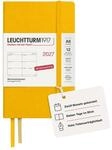 LEUCHTTURM1917 Wochenkalender 2027 Pocket (A6) - Deutsch, Sunflower, Hardcover, 90 x