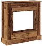 vidaXL Kaminumrandung Altholz-Optik 90x30x90 cm Holzwerkstoff