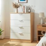 [en.casa] Kommode Varkaus mit 4 Schubladen Schrank Schlafzimmer...