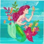 Craft Buddy Crystal Art CCK-DNY803 Ariel, 18x18cm Crystal Art Card, Multi