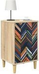 vidaXL Nachttisch OMMEN 2 STK. Sonoma-Eiche 36 x 33 x 60 cm