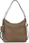 Burkely Unisex Soft Skylar Backpack Hobo Pack, Taupe