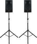 Pronomic E-212 MA Stative Set - 2 aktive 2-Wege Boxen - Leistung: 2X 120 Watt...