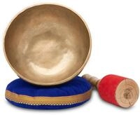 XDrum Omshanti Klangschale 22 cm Komplett Set, Handgemacht in Indien | Material: