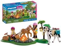 PLAYMOBIL | I Love Horses | Reitausflug mit Lagerfeuer | Ausritt‑Set mit Mutter,