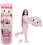 Barbie Cutie Reveal Puppe und Zubeh&ouml;r, Cuddly Series Lamm | mit 10 &Uuml;berraschungen