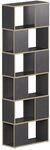 Vicco Raumteiler Eneos, Anthrazit/Eiche, 60 x 186 cm | als freistehendes Regal...