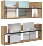 vidaXL Magazinregal 2 STK. Artisan-Eiche 80 x 12 x 30 cm Holzwerkstoff